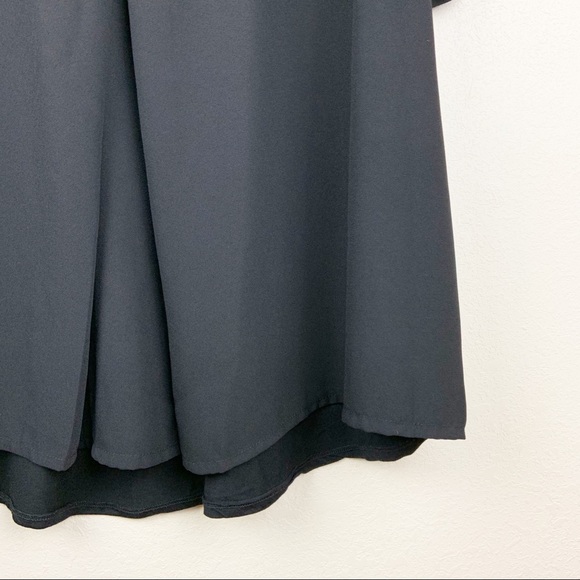 ASOS Curve Fold Over Pleat Short Sleeve Blouse - Picture 5 of 8